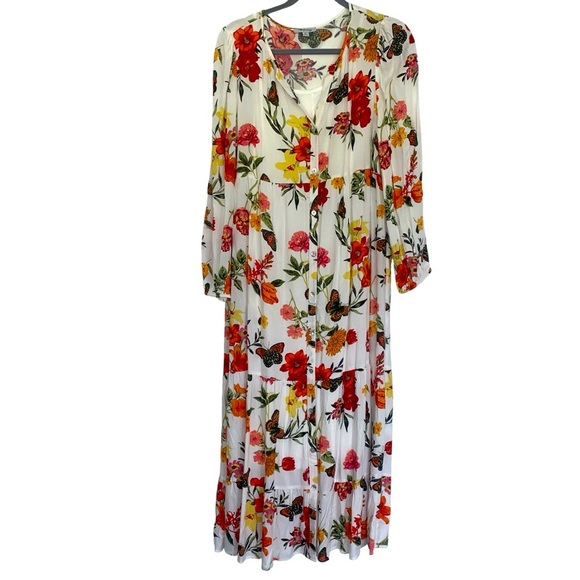 Rose Beverly Floral Print Maxi Dress - Multicolor - Picture 7 of 15